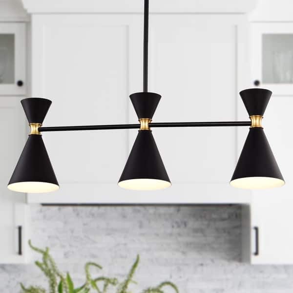 3-Light 31.5 in. Hanging Chandelier Island Pendant Light with ...