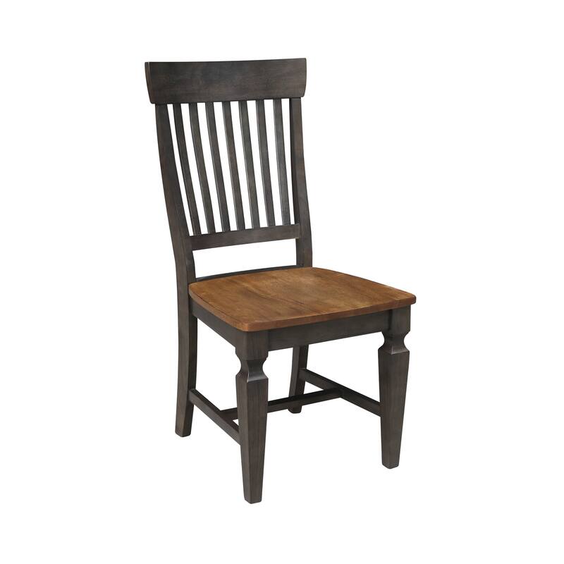 Solid Wood Vista Slat Back Dining Chairs - Set of Two