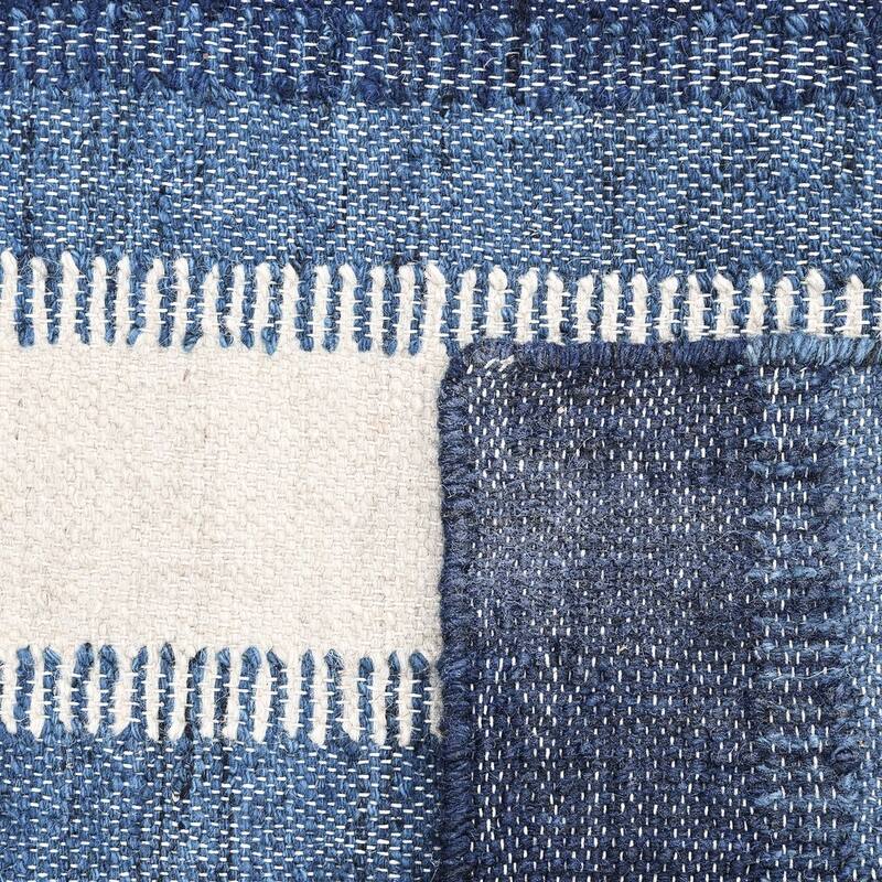 Overton Handmade Modern Contemporary Striped Area Rug