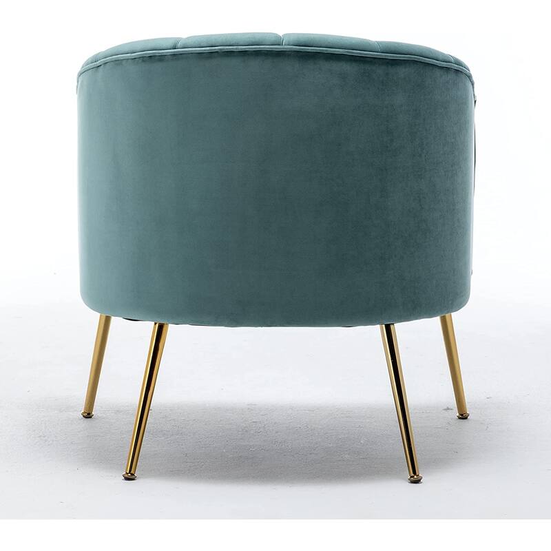 SEYNAR Velvet Upholstered Accent Chair and Loveseat Set