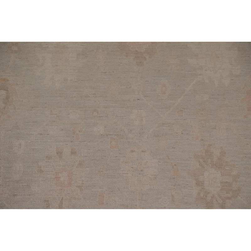 Oushak Turkish Large Area Rug Hand-knotted Wool Carpet - 9'9" x 13'8"