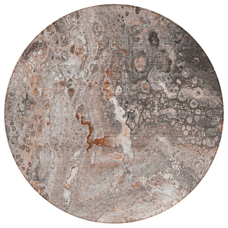 Machine Washable Indoor/ Outdoor Chantille Modern Abstract Rug