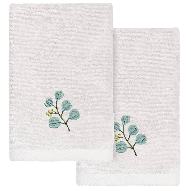 Authentic Hotel and Spa Turkish Cotton Botanica 2 PC Towel Set - Silver