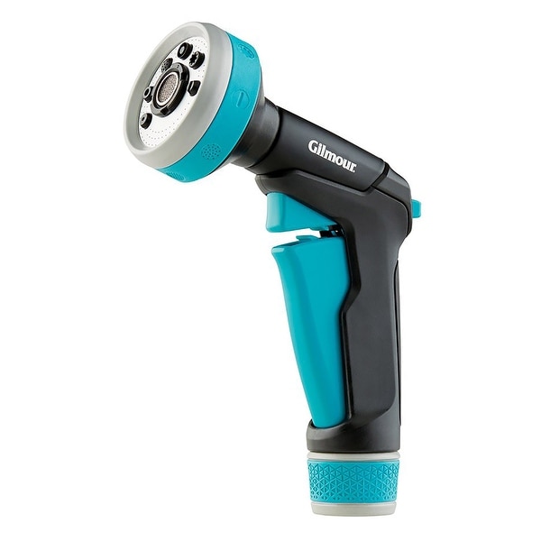 Gilmour Watering Heavy Duty Front Trigger Nozzle, Aqua-Black