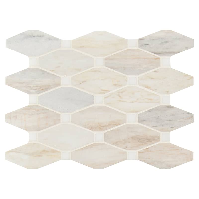 Ackland AKM-S-13X12OCP-CA 12" x 13" Marble Marque Floor and Wall - Auralie - Auralie