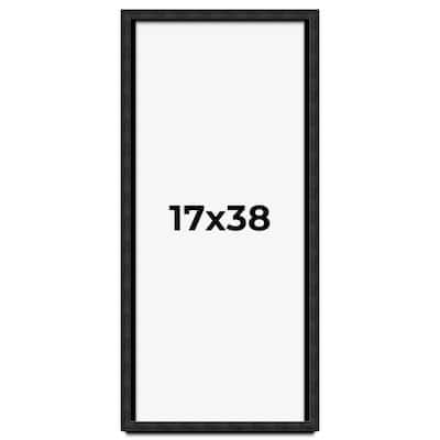 17x38 Shadow Box Black Rustic Barnwood Display Frame | 1.125 Inch