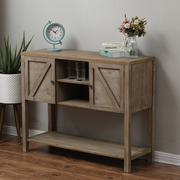 Wood Farmhouse Buffet Storage Cabinet On Sale Overstock 29738759