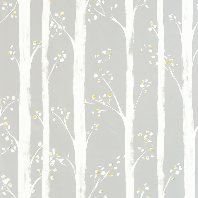 Pretty Trees Grey Wallpaper - 20.8 in. W x 33ft L - Double Roll
