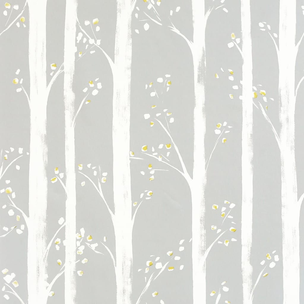 Pretty Trees Grey Wallpaper - 20.8 in. W x 33ft L - Double Roll
