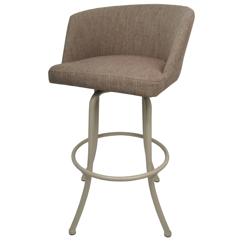 Swivel Counter 26", 30" Extra Tall 34" Metal Bar Stool - Joey - Basin Beige - Beige - Counter Height