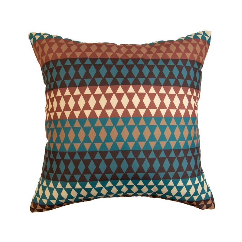 Your Lifestyle by Donna Sharp Mahogany Desert " Diamond" Polyester Decor Pillow Cover - Accent - Cover Only