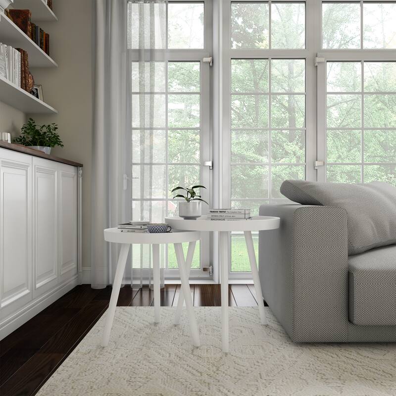 Lavish Home Set of 2 Nesting End Tables