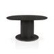 preview thumbnail 17 of 24, Furniture of America Astra Modern Wood Oval Dining Table with Fluted Base