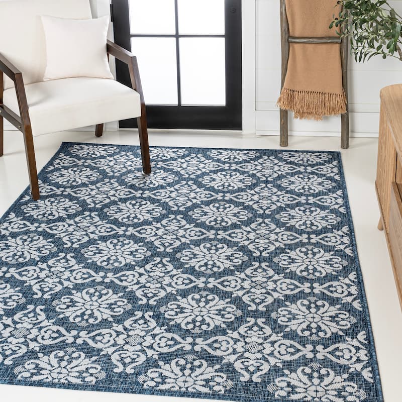 JONATHAN Y Maribel Traditional Mediterranean Tile Design Indoor/Outdoor Area Rug