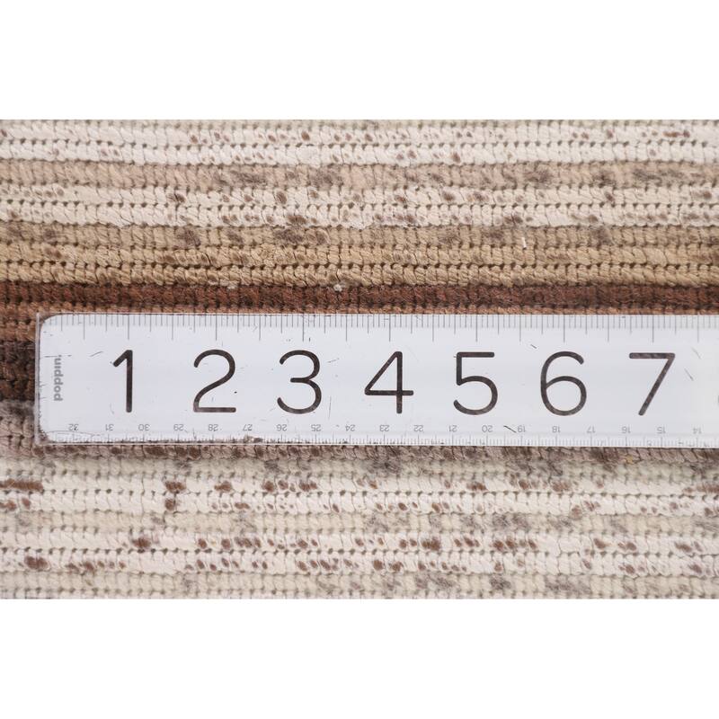 Modern Oriental Accent Rug Handmade Abstract Wool Carpet - 2'9"x 4'8"