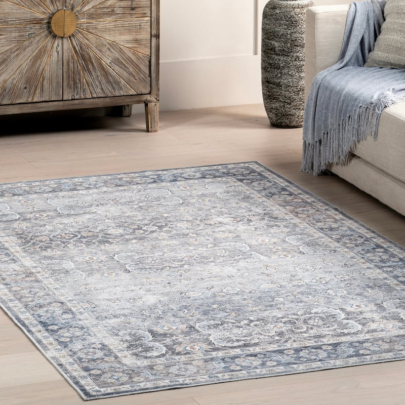 Nuloom Ivette Persian SplashGuard Machine Washable Area Rug