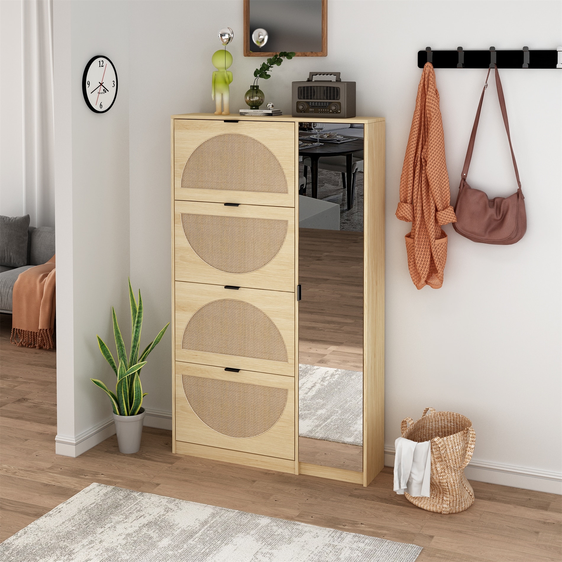 4 door sales shoe cabinet