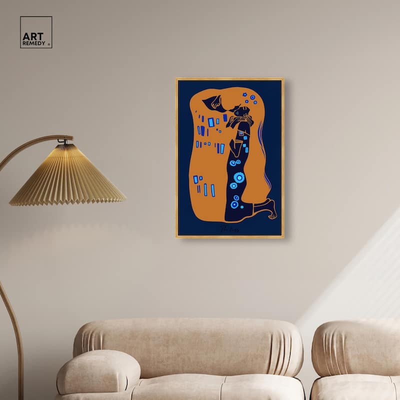 The Kiss Canvas by Art Remedy
