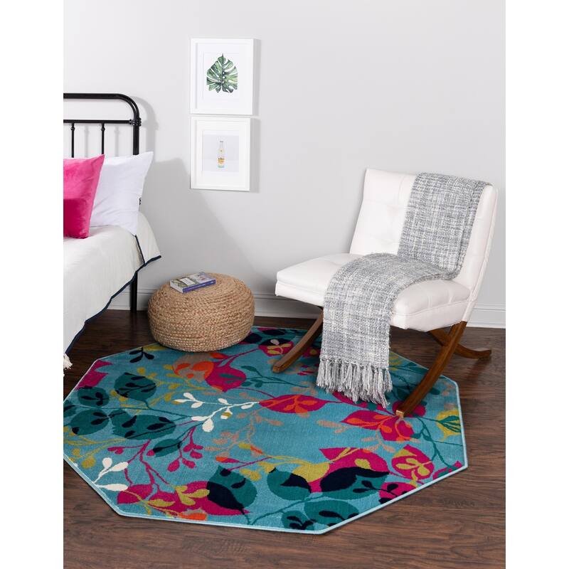 Contemporary Chorisia Collection Area Rug