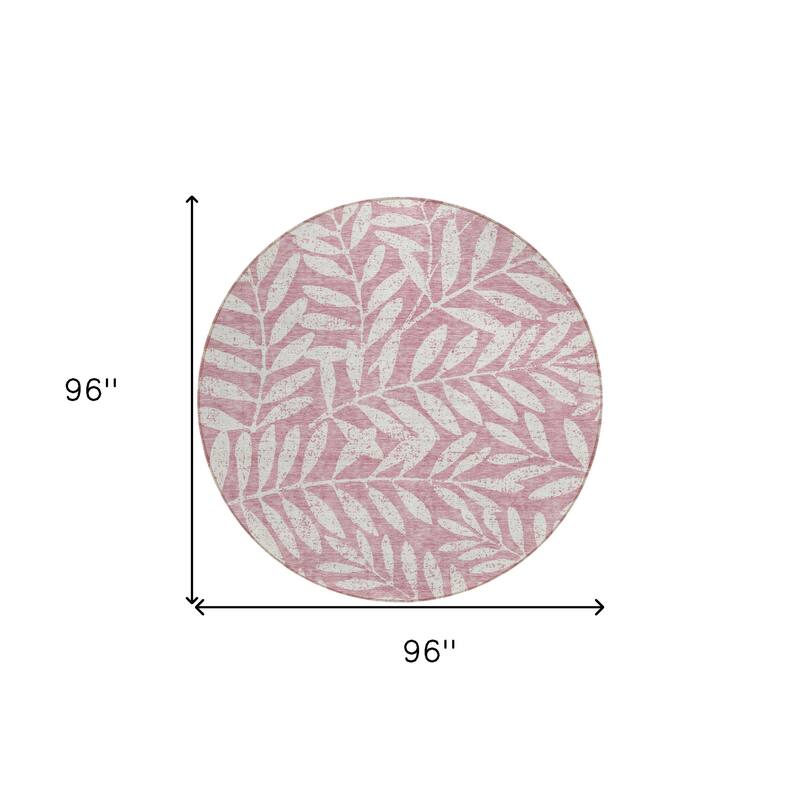 HomeRoots Floral Transitional Rectangle Outdoor Rug