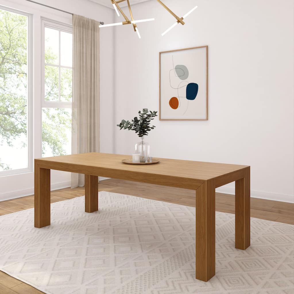 Plank and Beam Modern Solid Wood Dining Table - 84"