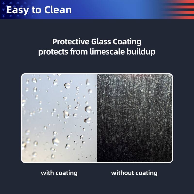 Sliding Frameless Shower Door with 3/8 Inch (10mm) Thick Tampered Glass