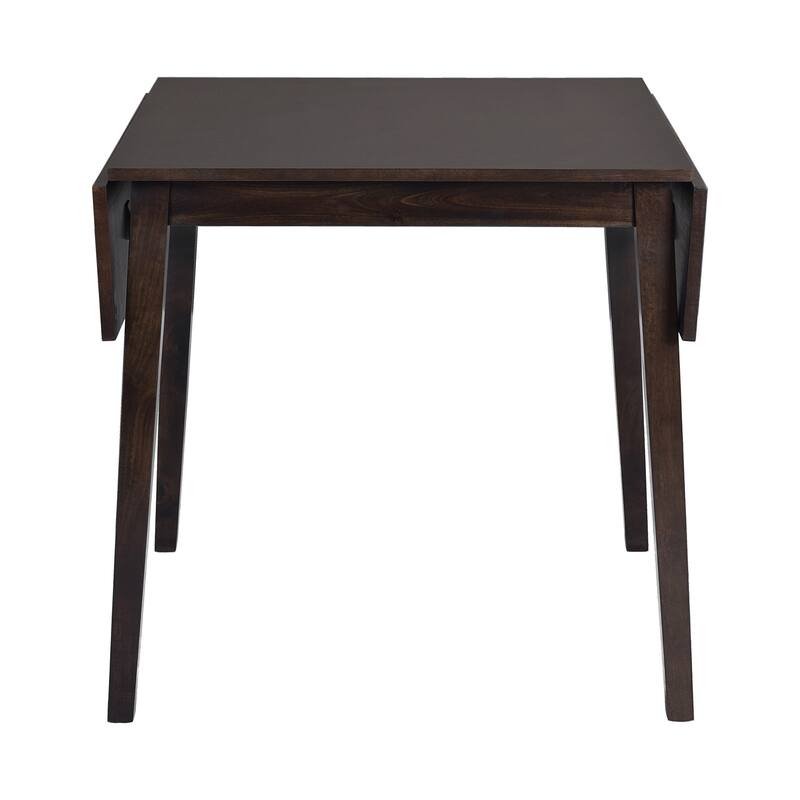 Extendable Rectangular Dining Table, Farmhouse Folding Kitchen Table, Breakfast Table with Drop Leaf & Wood Legs