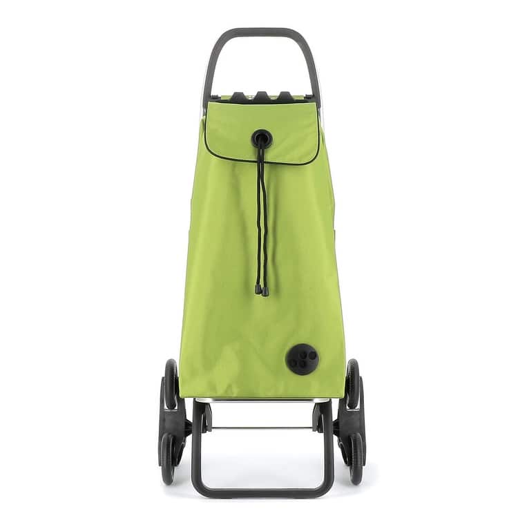 Shopping Trolley Rolser I-Max MF 6 Wheel Stair Climber Foldable - 19.1"W x 42.32"L x 15.16"H - Lime