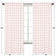 preview thumbnail 5 of 3, Pink Buffalo Plaid Check 84-inch Window Treatment Curtain Panel Pair - Blush White Shabby Chic Woodland Rustic Country Farmhouse