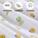 preview thumbnail 49 of 54, Polka Dot Animal Bear Friends ABC&123 Unisex Multi-color Cotton Toddler/Baby Crib Child Fitted Sheet Set (Pack of 3) - N/A