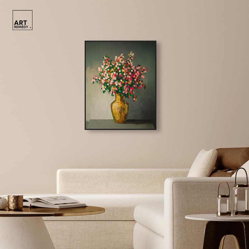 Pixel Bloom I Canvas by Art Remedy