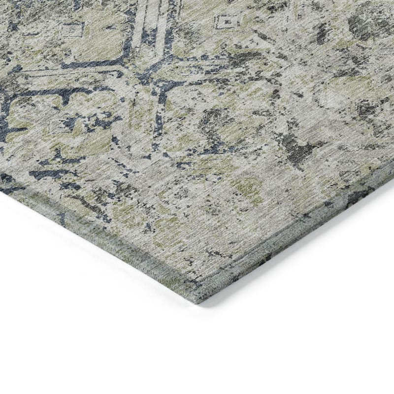 HomeRoots Geometric Transitional Rectangle Outdoor Rug