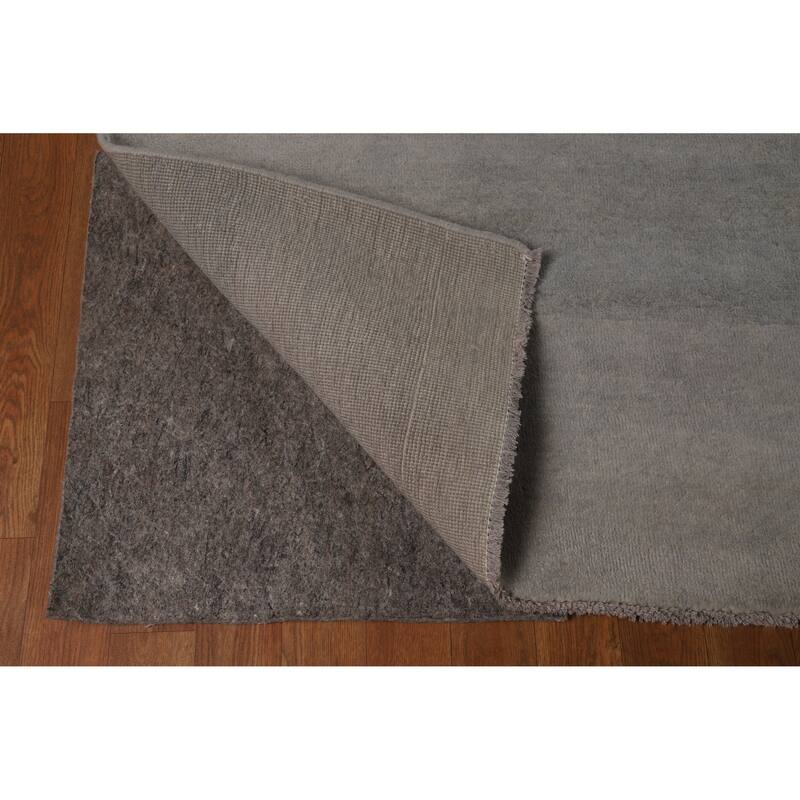 Hand Knotted Oriental 100% Wool Carpet Tribal Tribal Greys & Charcoal Gabbeh Area Rug - 13' 0'' X 9' 11''