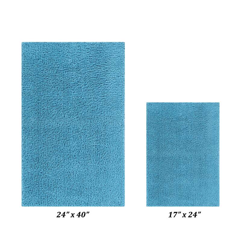 Better Trends Bath Rug Set 100% Micro Polyester Tufted Anti-Skid Latex Backing Bathroom Rugs for Shower, Sink Mats Micro Plush