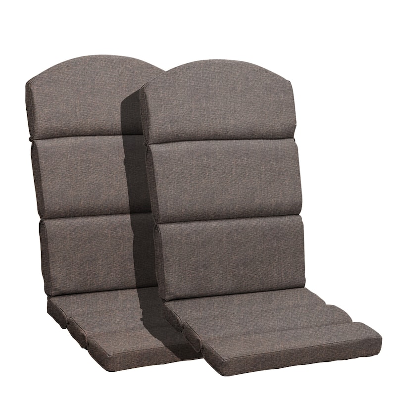 Aoodor Patio Chair Cushion Set of 2 - High-Back Adirondack Patio Cushions with Ties