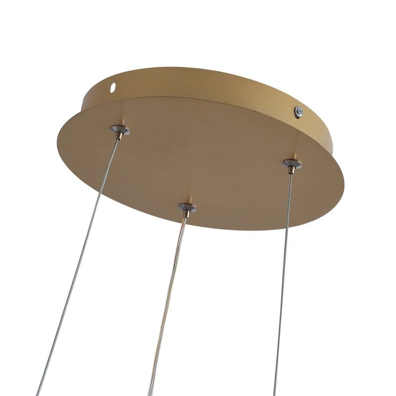 Modern 1-Light Wavy Line Design LED Pendant Lighting Fixture