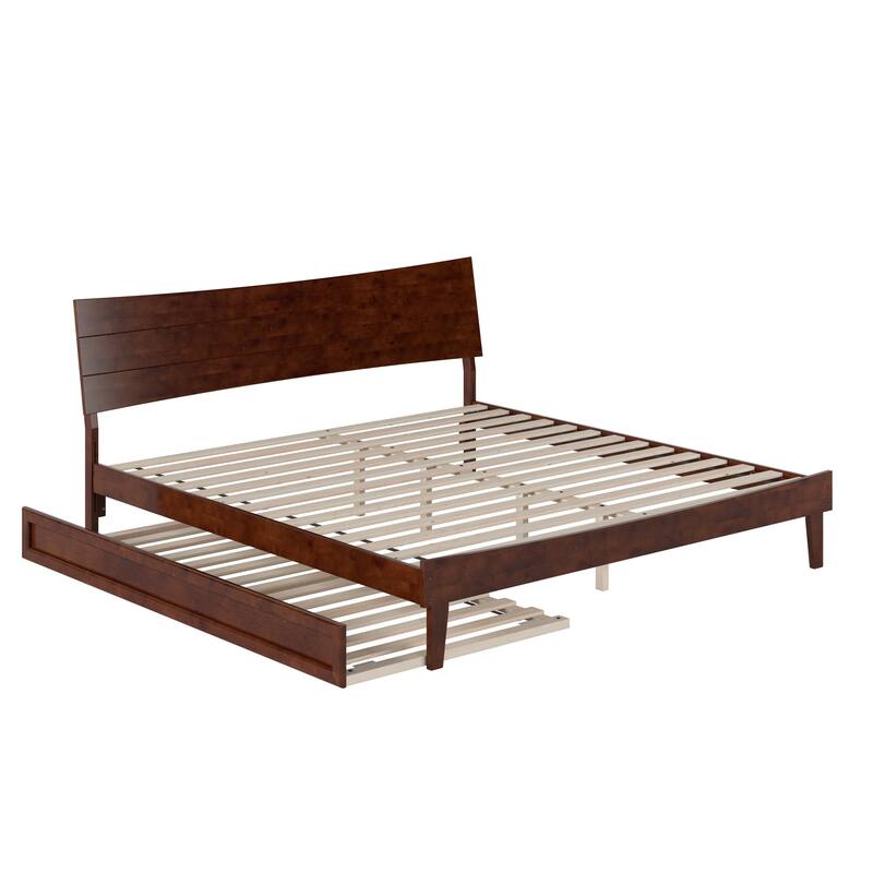 Phoenix Wood Platform Bed with Trundle