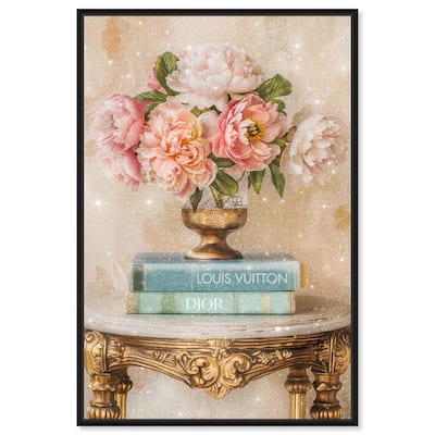 Antique Table Vase Canvas by Art Remedy