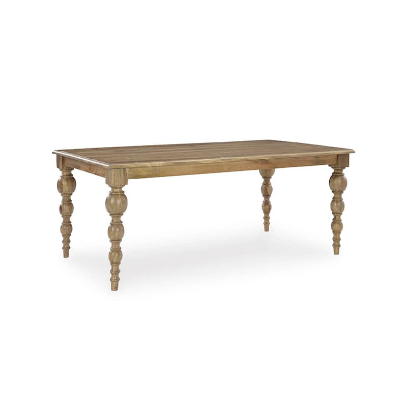 Signature Design by Ashley Rybergston Light Brown Dining Table - 72" W x 41" D x 30.25" H