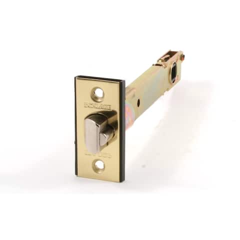 Schlage 5 Inch Replacement Deadlatch with 1 x 2 1/4 Inch Square Corner - Polished Brass
