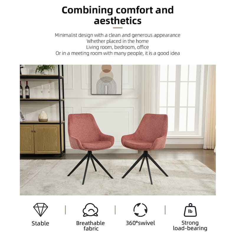 Swivel Dining Chairs set of 2/4,Mid Century Modern Dining Room Chairs