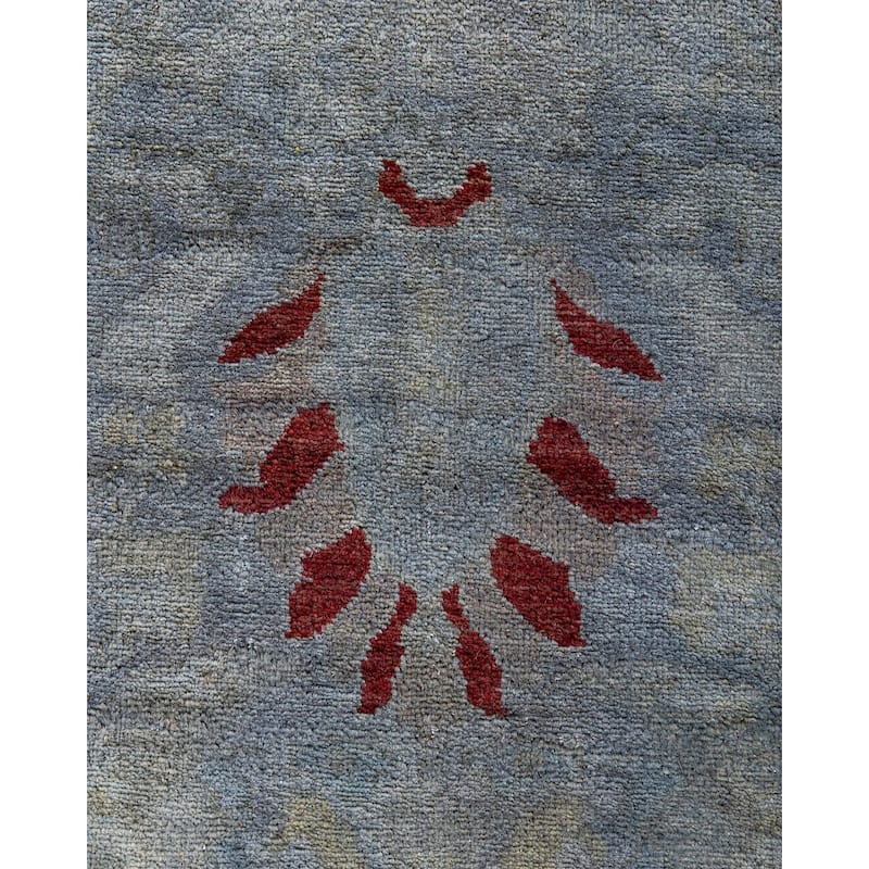 Vibrance, One-of-a-Kind Hand-Knotted Area Rug - Gray, 4' 1" x 5' 10" - 4' 1" x 5' 10"