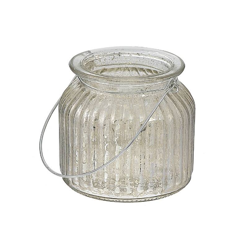 Ribbed Mercury Glass Tealight Holder (S) Bed Bath & Beyond 34749629
