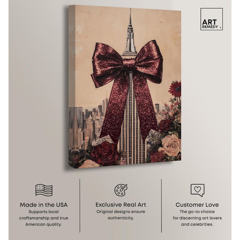 Sparkling Empire State Building Canvas by Art Remedy, Gallery Wrapped