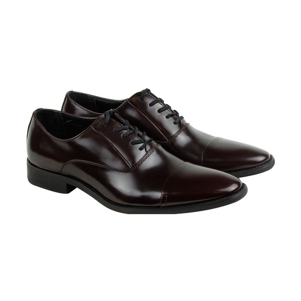 Calvin Klein Radley Brush Smooth Mens Red Casual Dress Shoes