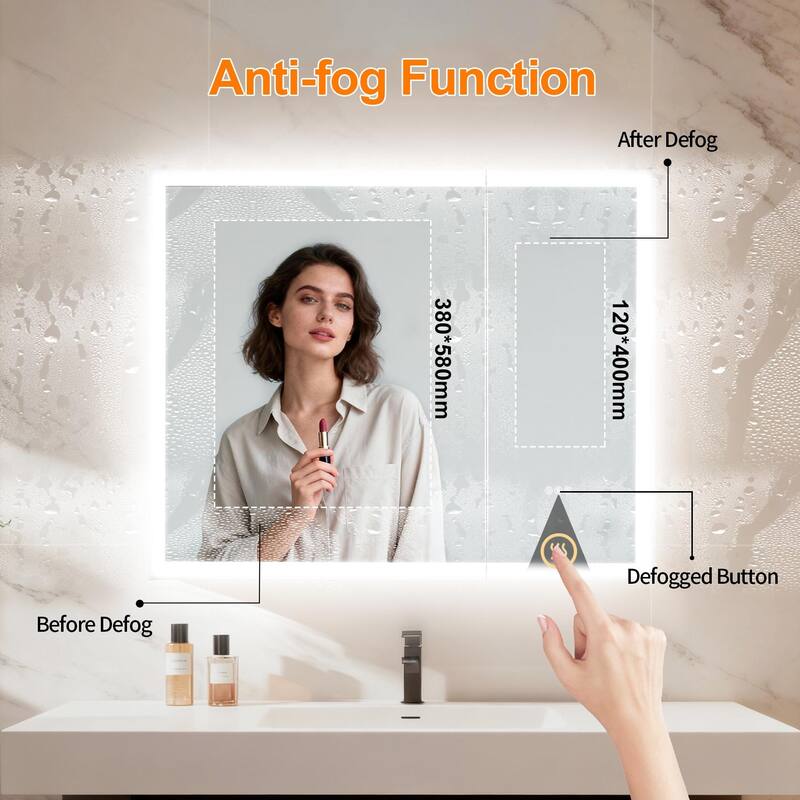 Wall Mounted Medicine Cabinet Bathroom Cabinet Jewelry Organizer with Bluetooth Dual Speakers Adjustable Glass Shelves