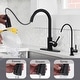 preview thumbnail 9 of 27, WOWOW Single Handle Pull Down Kitchen Faucet with Water Filter Faucet