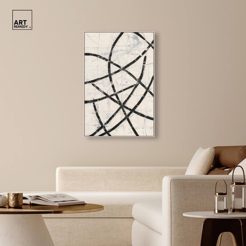 Intersecting Lines I Canvas by Art Remedy