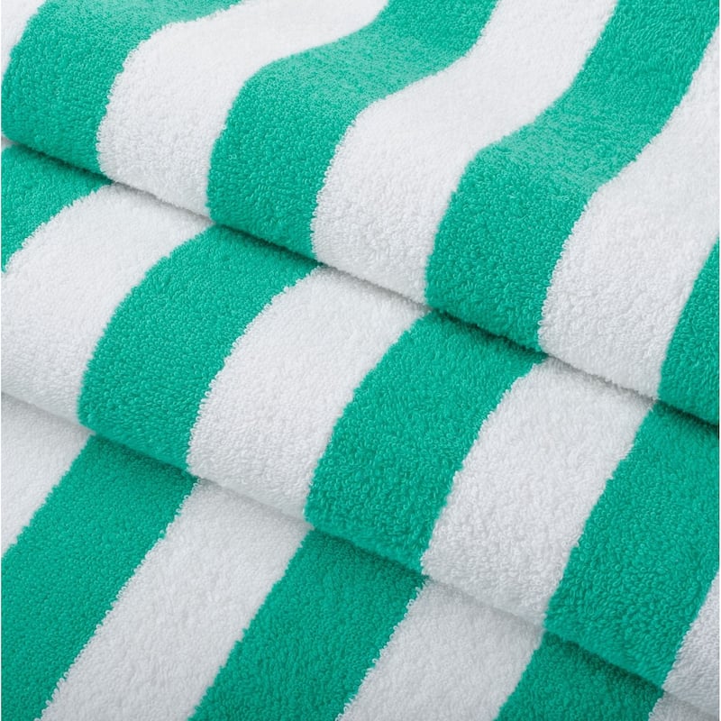 Arkwright California Cabana 4-Piece striped Beach Towel Set - 30x70