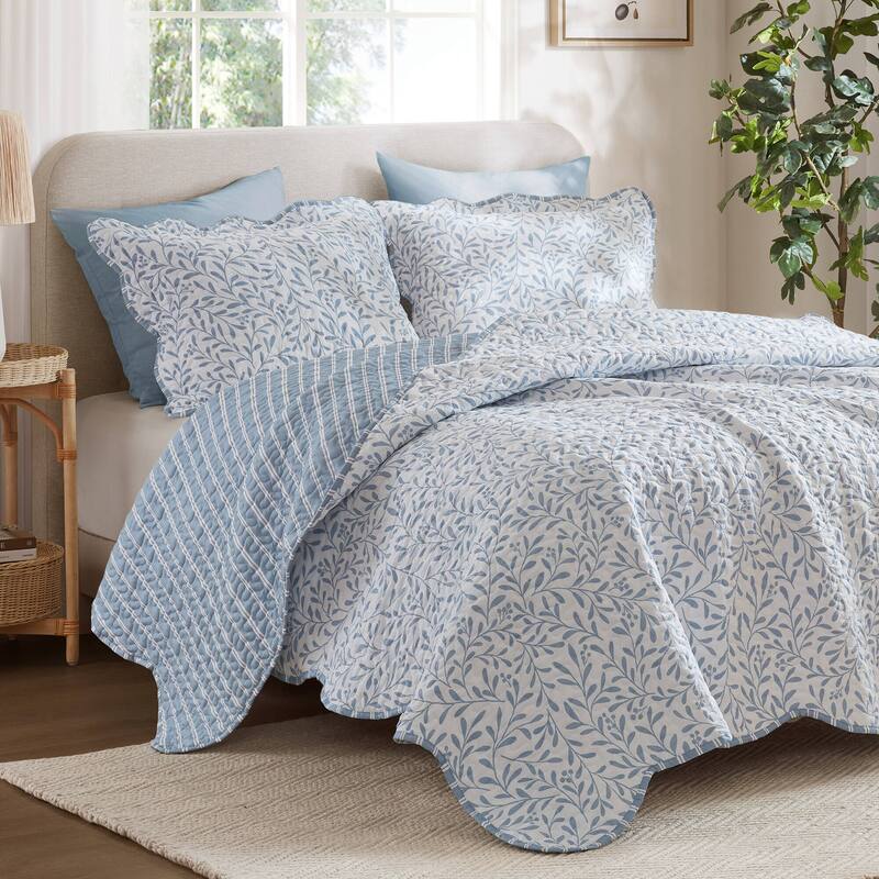 Madison Park Darcy 3 Piece Print Quilt Set
